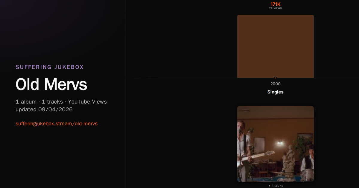 Old Mervs album chart